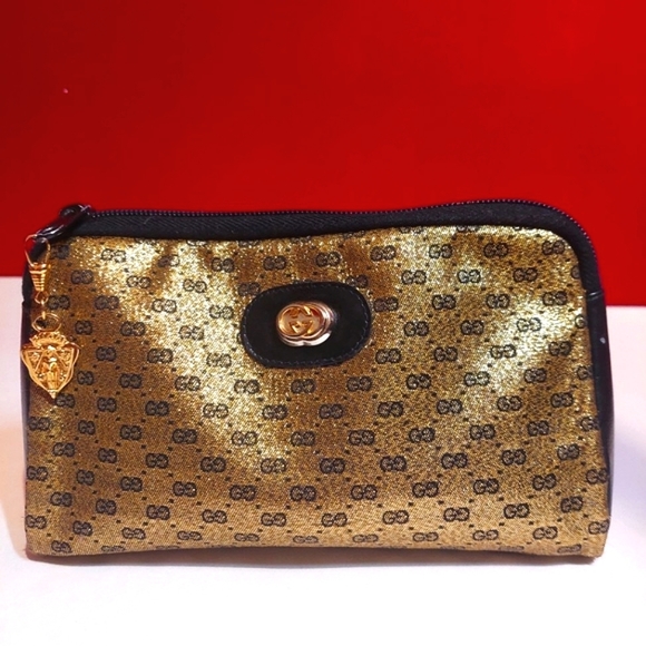 RARE Vintage 80s Gucci Gold Bag - Picture 1 of 7